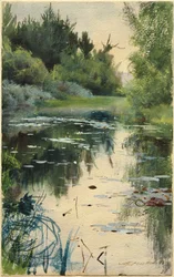 Paysage étude de Mora